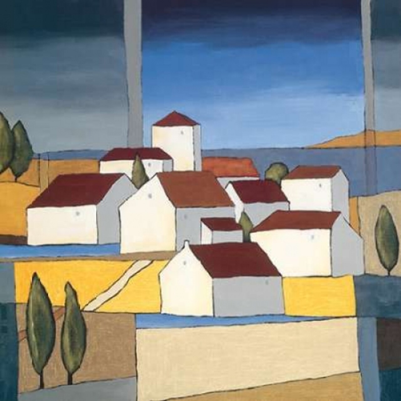 Village near the sea II Poster Print by Hans Paus - Item # VARPDXGA0102143